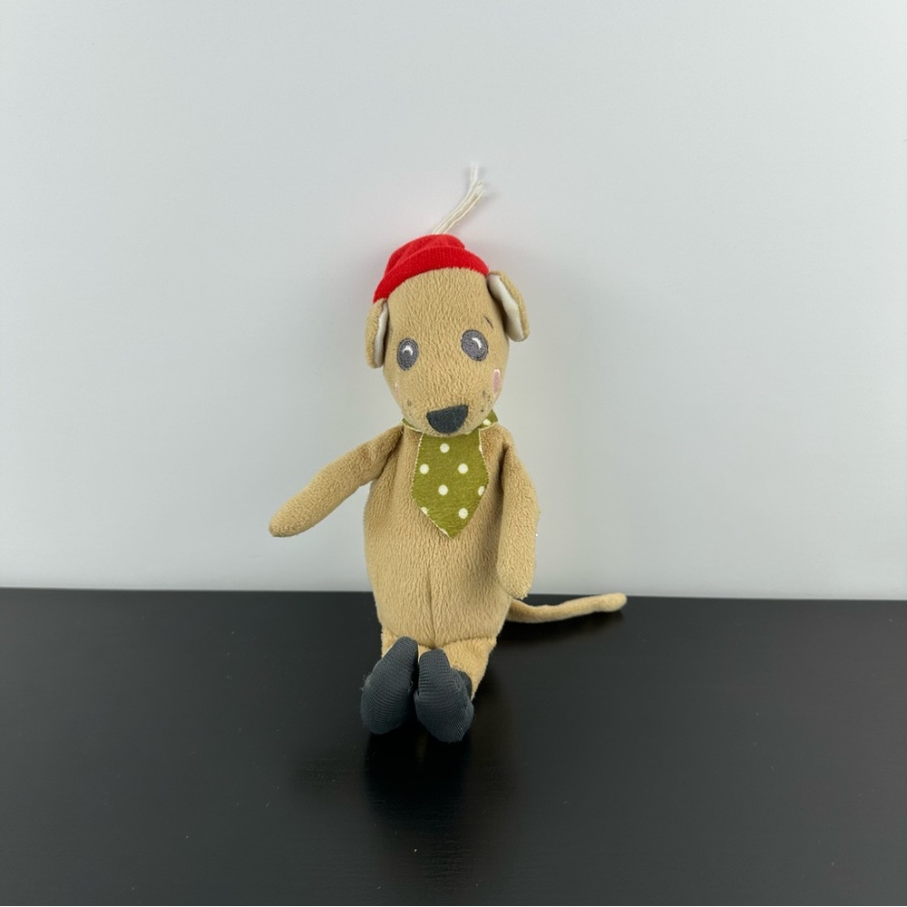 IKEA Hasselmus 8” Plush Mouse Holiday Scarf l Winter Hat Plush Stuffed Animal